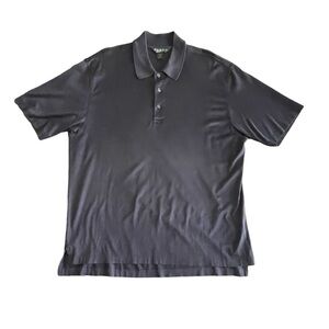 Brooks Brothers Polo Shirt Mens Large Country Club Performance Knit Blue Casual